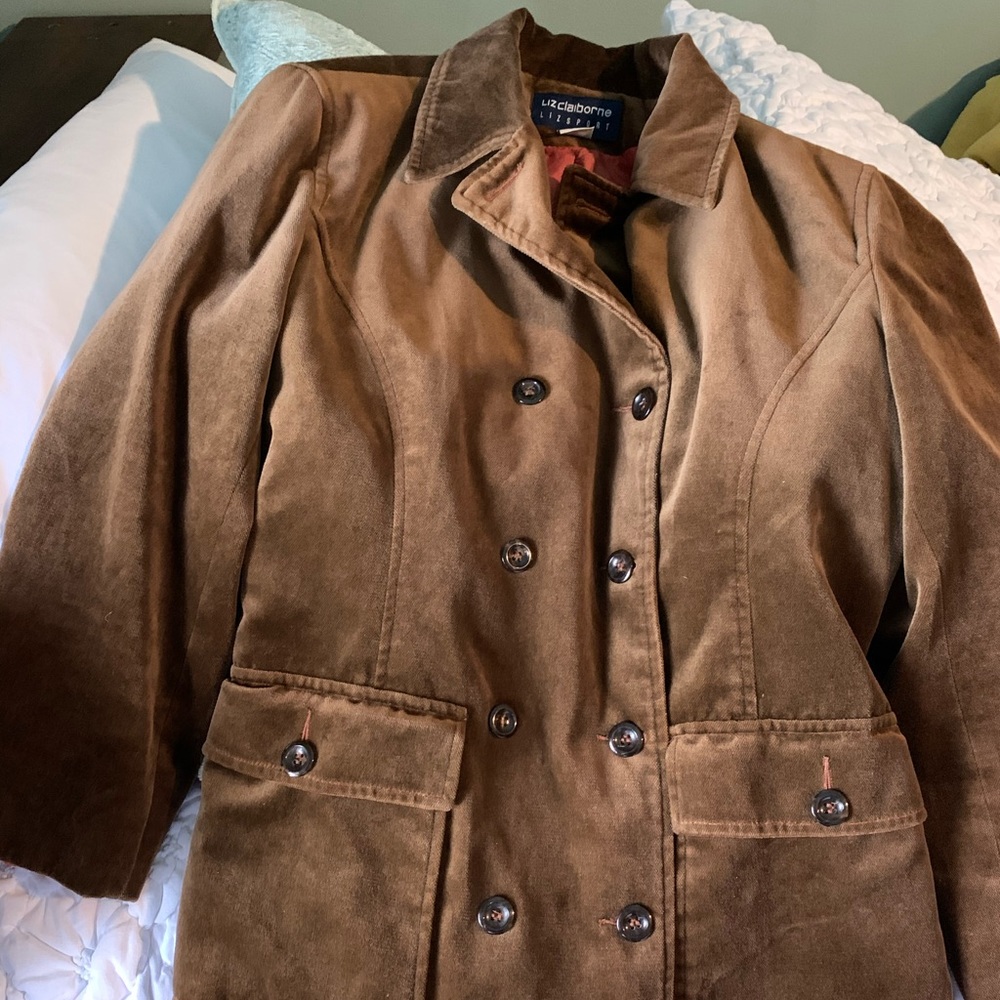 Brown velour blazer